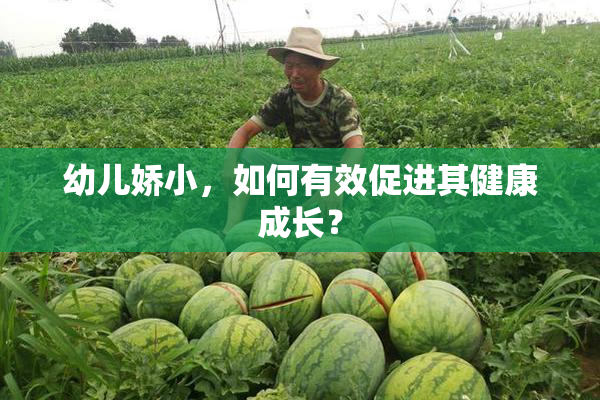 幼儿娇小，如何有效促进其健康成长？