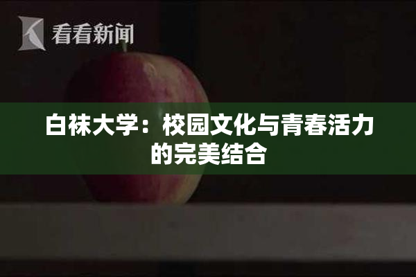 白袜大学：校园文化与青春活力的完美结合