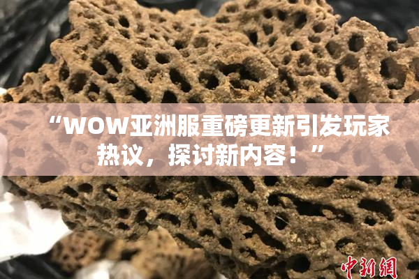 “WOW亚洲服重磅更新引发玩家热议，探讨新内容！”