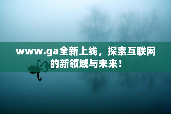 www.ga全新上线，探索互联网的新领域与未来！