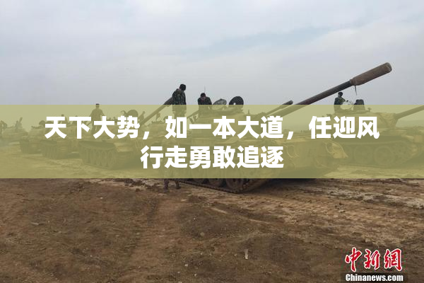天下大势，如一本大道，任迎风行走勇敢追逐
