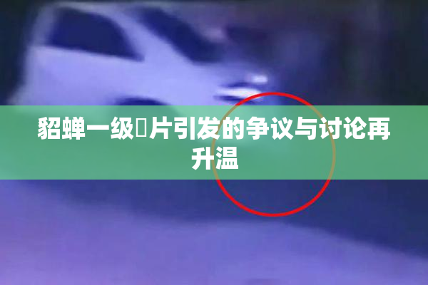 貂蝉一级婬片引发的争议与讨论再升温