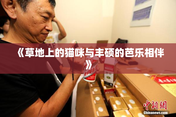 《草地上的猫咪与丰硕的芭乐相伴》