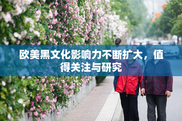 欧美黑文化影响力不断扩大，值得关注与研究