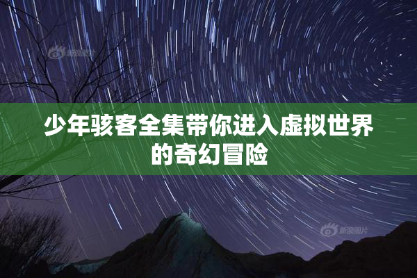 少年骇客全集带你进入虚拟世界的奇幻冒险