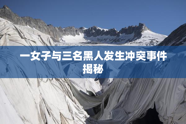 一女子与三名黑人发生冲突事件揭秘