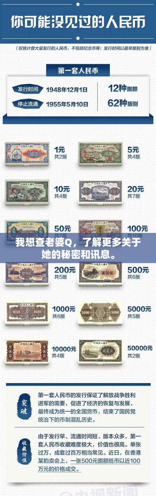 我想查老婆Q，了解更多关于她的秘密和讯息。