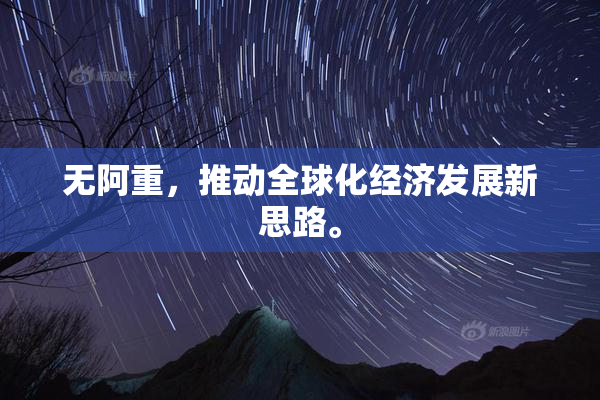 无阿重，推动全球化经济发展新思路。