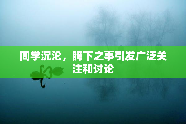 同学沉沦，胯下之事引发广泛关注和讨论
