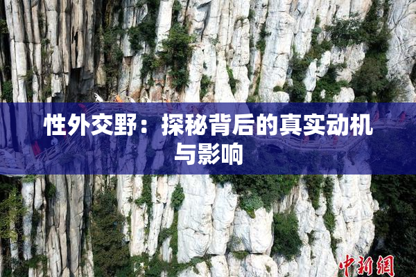 性外交野：探秘背后的真实动机与影响