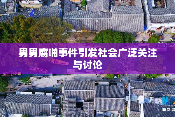 男男腐啪事件引发社会广泛关注与讨论