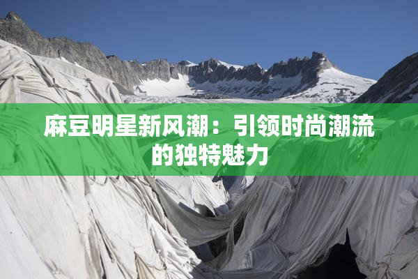 麻豆明星新风潮：引领时尚潮流的独特魅力