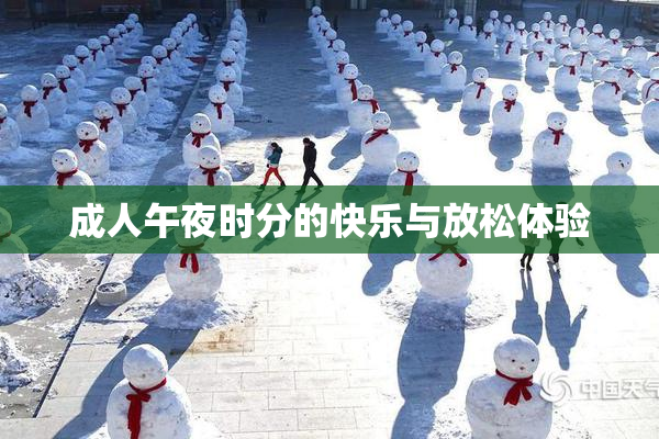 成人午夜时分的快乐与放松体验