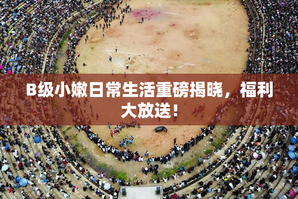 B级小嫩日常生活重磅揭晓，福利大放送！