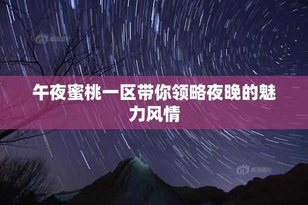 午夜蜜桃一区带你领略夜晚的魅力风情