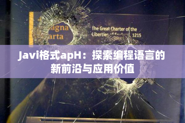 Javi格式apH：探索编程语言的新前沿与应用价值