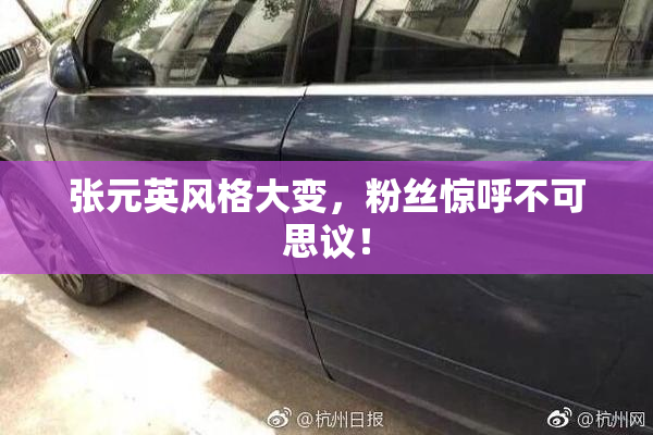 张元英风格大变，粉丝惊呼不可思议！