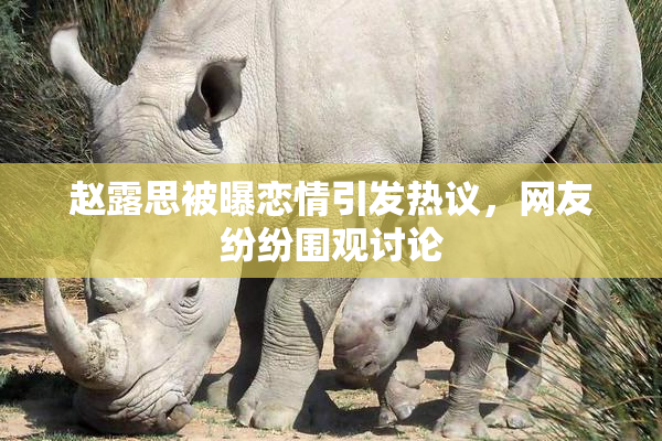 赵露思被曝恋情引发热议，网友纷纷围观讨论