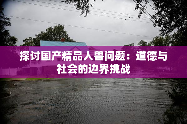 探讨国产精品人兽问题：道德与社会的边界挑战