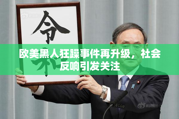 欧美黑人狂躁事件再升级，社会反响引发关注