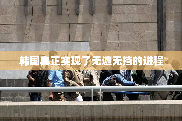 韩国真正实现了无遮无挡的进程