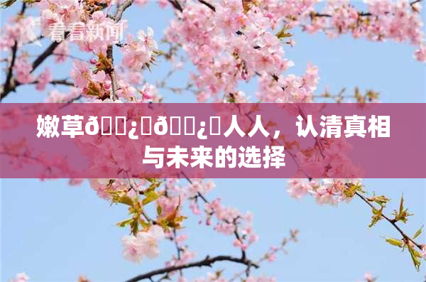 嫩草🌿‌🌿‌人人，认清真相与未来的选择