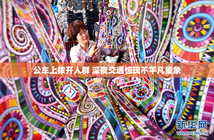 公车上拨开人群 深夜交通惊现不平凡景象