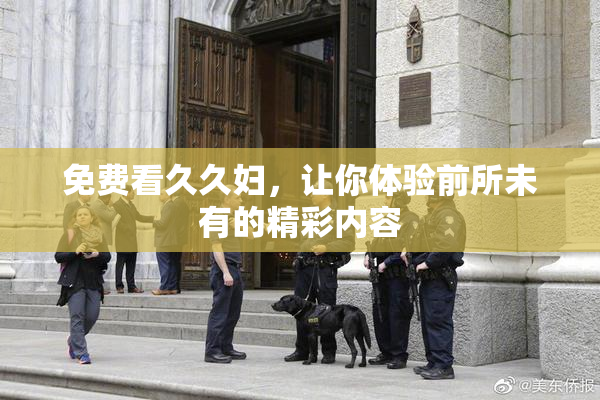 免费看久久妇，让你体验前所未有的精彩内容