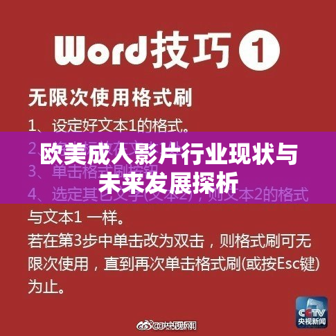 欧美成人影片行业现状与未来发展探析