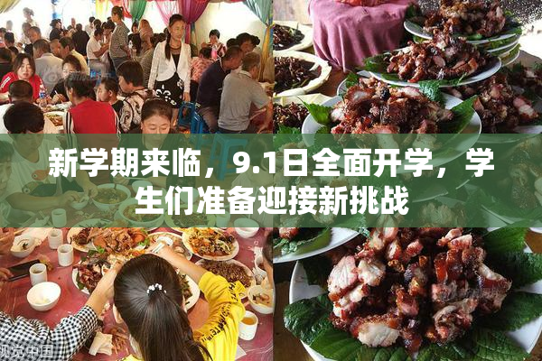 新学期来临，9.1日全面开学，学生们准备迎接新挑战