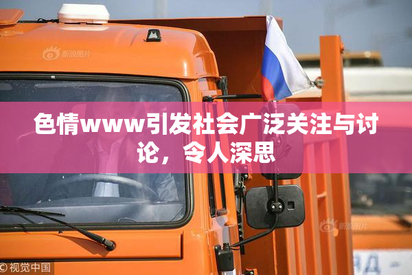 色情www引发社会广泛关注与讨论，令人深思