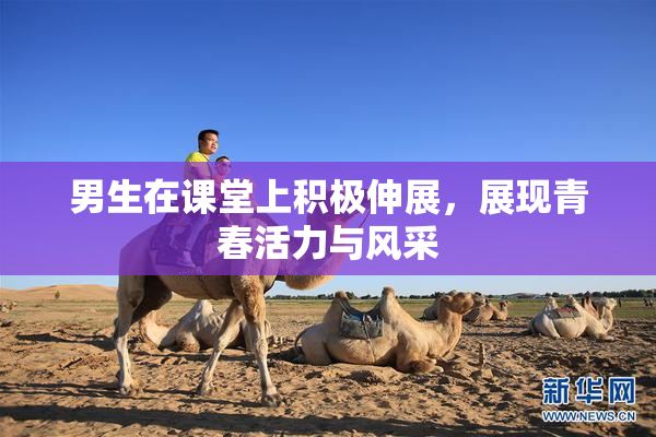 男生在课堂上积极伸展，展现青春活力与风采
