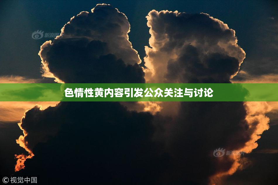 色情性黄内容引发公众关注与讨论