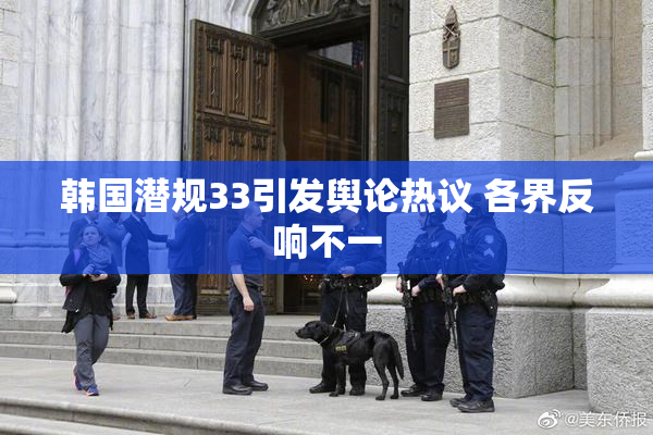 韩国潜规33引发舆论热议 各界反响不一