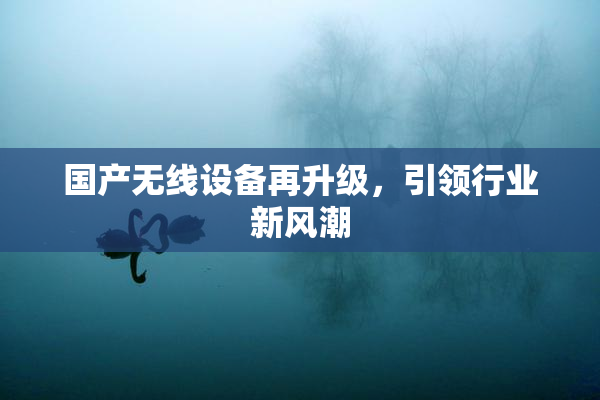 国产无线设备再升级，引领行业新风潮