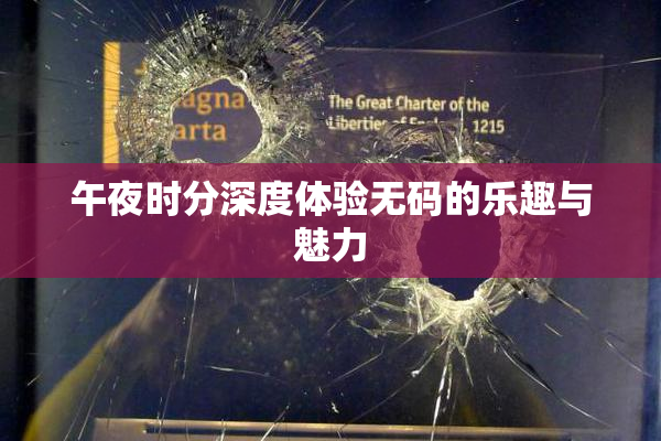 午夜时分深度体验无码的乐趣与魅力