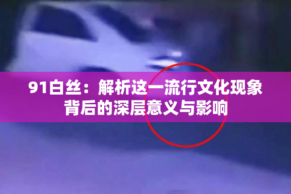 91白丝：解析这一流行文化现象背后的深层意义与影响