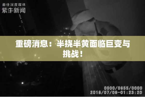 重磅消息：半挠半黄面临巨变与挑战！