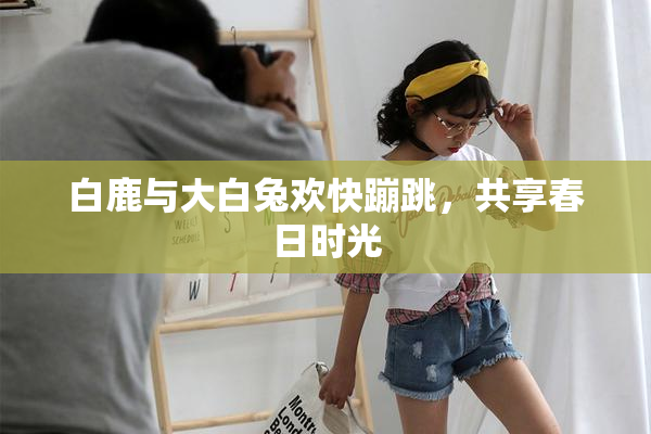 白鹿与大白兔欢快蹦跳，共享春日时光