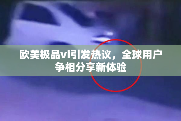 欧美极品vi引发热议，全球用户争相分享新体验