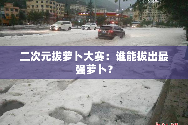 二次元拔萝卜大赛：谁能拔出最强萝卜？