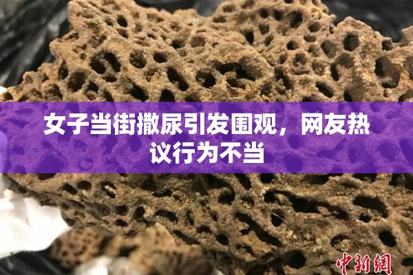 女子当街撒尿引发围观，网友热议行为不当