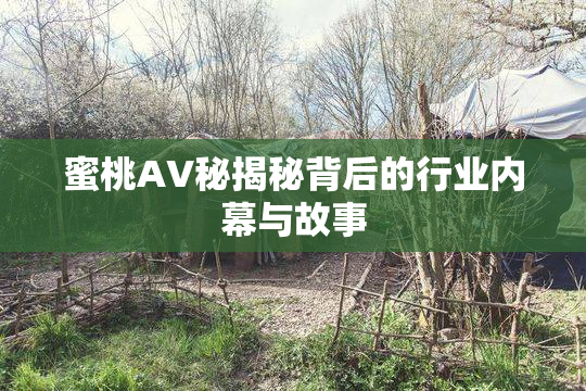 蜜桃AV秘揭秘背后的行业内幕与故事