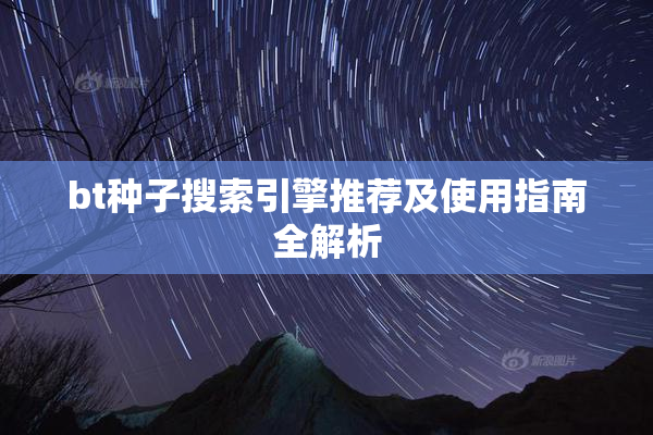 bt种子搜索引擎推荐及使用指南全解析