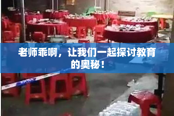 老师乖啊，让我们一起探讨教育的奥秘！