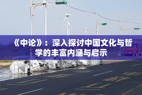 《中论》：深入探讨中国文化与哲学的丰富内涵与启示
