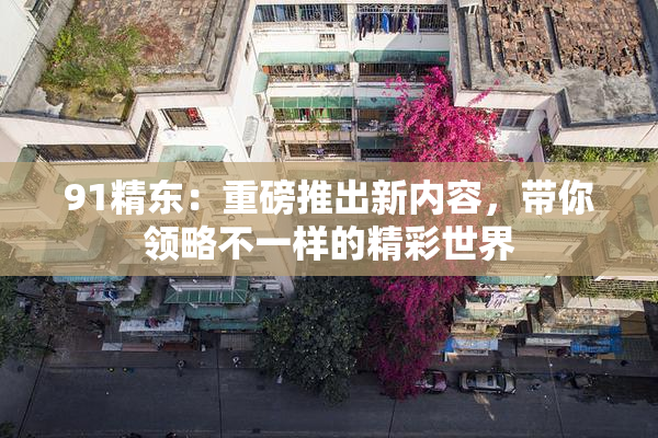 91精东：重磅推出新内容，带你领略不一样的精彩世界