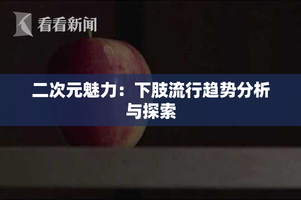 二次元魅力：下肢流行趋势分析与探索