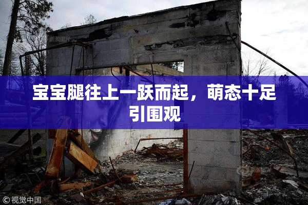宝宝腿往上一跃而起，萌态十足引围观