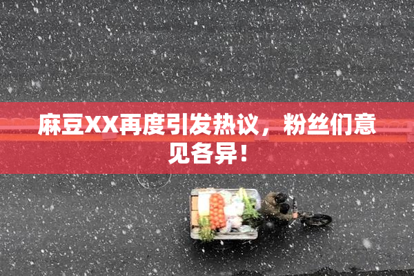 麻豆XX再度引发热议，粉丝们意见各异！